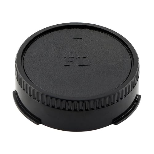Kit 2 Piezas Tapa Trasera de Lente y Tapa de Cuerpo de Cámara para Montura Canon FD FL | para Canon F1 FTB TLb T90 T80 T70 T60 AL-1 AE-1 F-1 AV-1 y más cámaras y lentes SLR de 35mm, fabricado en plástico ABS durable miniatura 3