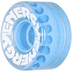 Patines Riedell Radar Wheels - Energy 57 - Ruedas de Patín de Ruedas - Paquete de 4 Ruedas de Patín Quad de 78A de 31 mm x 57 mm | Azul Claro
