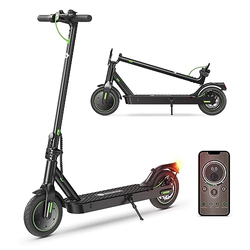 isinwheel Patinete Eléctrico Adultos con Flecha Direccional-S9pro, 35OW Motor, Velocidad Máx 20km/h, 7.5Ah Batería, Patinete Eléctrico Doble Suspensión Sistema, 8.5' Neumáticos Sólidos, Control App