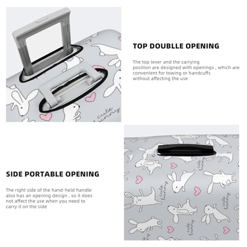 Luggage Cover Protector Suitcase Cover - High Elasticity Fun Rabbit Suitcase Cover for Luggage2