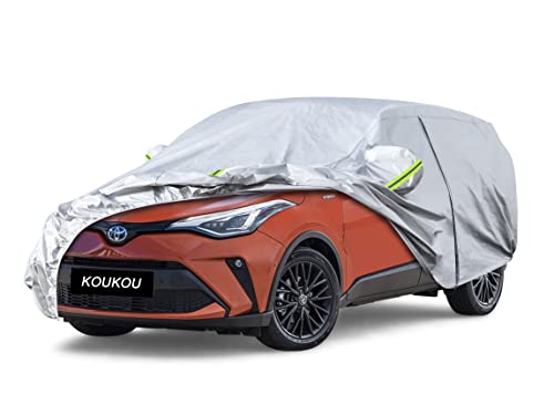 Image of Koukou SUV Car Cover Custom Fit Toyota CH-R from 2016 to 2025, Waterproof All Weather for Automobiles, Sun Rain Dust Snow Protection. (Ships from US Warehouse, Arrive Within 3-7 Days)
