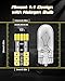 Qoope 12-Pack 194 LED Bulb Super Bright 4500K Neutral White 400LM T10 168 2825 W5W Non-Polarity 4014 15SMD LED Bulbs for Car Interior Dome Map Door Light License Plate Light