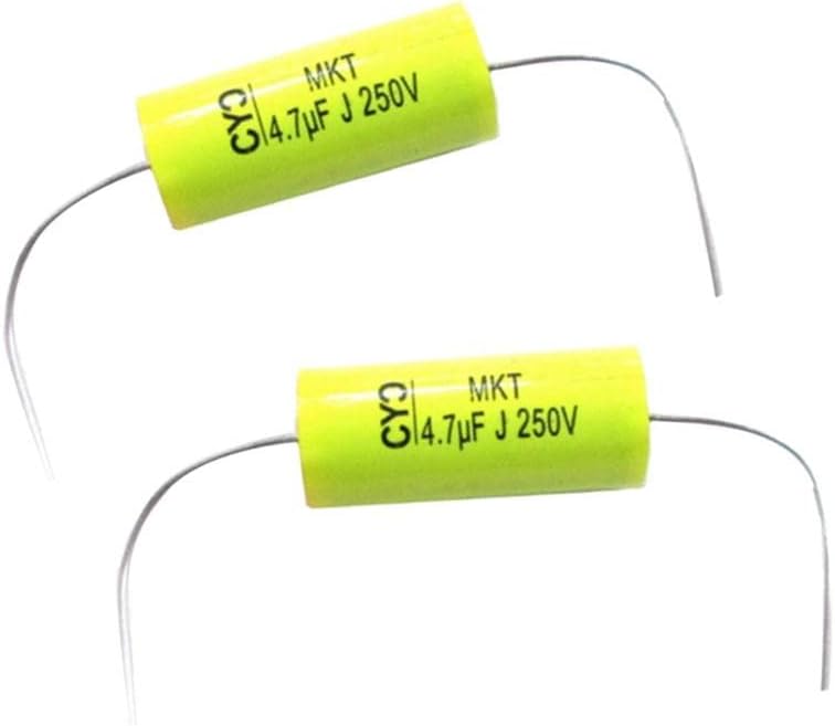 2pcs 250V 4.7uF Audio Speaker Divider Crossover Non-Polarity Capacitor
