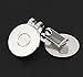 Adhere 2pcs Golf Hat Clip Golf Ball Marker Holder Magnetic Golf Cap Clips Without Ball Marker (Shiny Nickel)