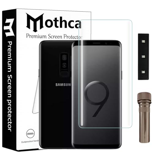 Image of Mothca Curved UV Tempered Glass Screen Protector for Samsung Galaxy S8 Plus / S9 Plus | HD Clear | Full Screen Coverage | Pack of 1
