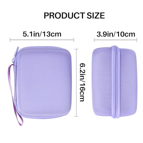 Image of Lebakort Hard Carry Case Compatible with Nelko Photo Printer, PP01 / PP03 Color Mini Portable Printer, Travel Portable Storage Bag (Purple Case)