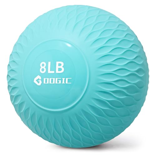 GOOGIC Slam Ball 8 lbs Medicine Ball Weighted Balls for Exercise and Workout Strength Cardio Cross-Training and Core Workouts (8LB - Green)
