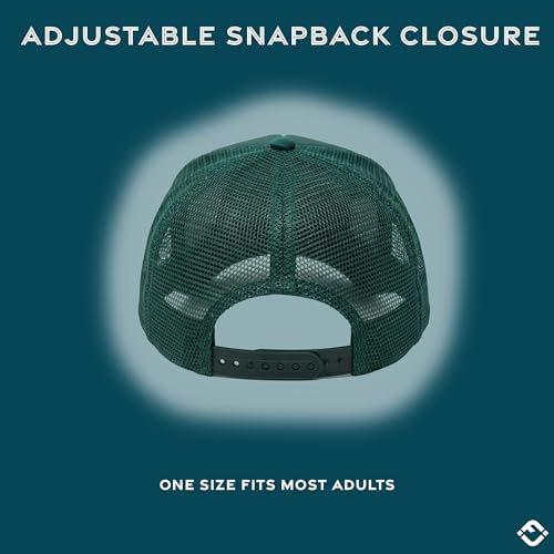 Image of Funky Junque Foam Trucker Hat, Trucker Hats for Women & Men - Blank Adjustable Snapback Mesh Back Baseball Cap