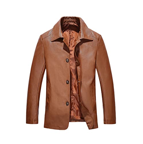 Veste de costume pour homme en cuir PU chic style blazer ajusté grande taille