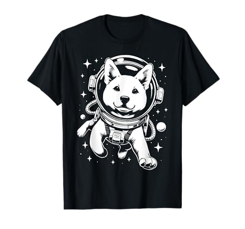 Dog Dad Mom Space - Astronauta Canaan Dog Camiseta