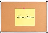 【Fácil montaje en la pared】 El tablero de corcho tiene dos ganchos colgantes para permitir que el tablero se fije a la pared, pero igualmente flexible. Cuando no está en uso, se puede quitar y almacenar fácilmente para ahorrar espacio.