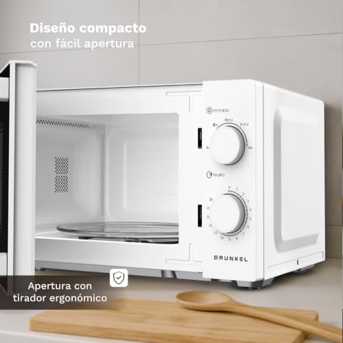Miniatura 6 de Microondas Sin Grill Básico De 25 Litros, 850w De Potencia Sencillo, Temporizador 30min. 5 Potencias Y Descongelación. Fácil De Usar