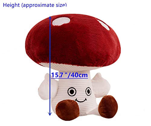 Ichesun Creative Vivid 3D Mushroom Pillow Gift Plush Throw Pillow (15.7" (Medium Size)) #TOP7