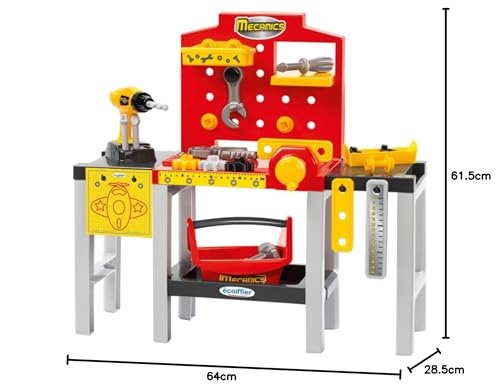 ECOIFFIER Etabli bricolage modulable 32 pièces Collection Mecanics Conseillé dès Origine France Garantie - vue 10
