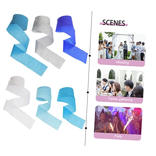 VILLCASE 12 Rolos papel crepom decorativo flores papel crepom decorações streamer papel presente pap