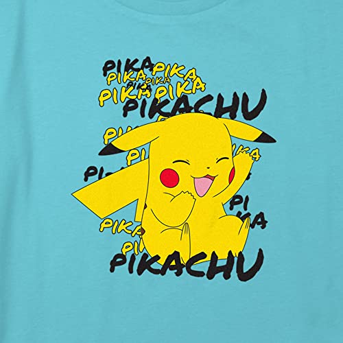 Fifth Sun Pokemon Girls' Pikachu Cracks a Joke Boxy Crop Tee2