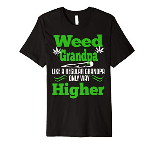 Mens Grandpa Weed Marijuana T-shirt Funny 420 Cannabis Gifts Men