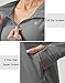 Soothfeel Women's UPF 50+ Sun Protection Hoodie Jacket Lightweight Long Sleeve Sun Shirt for Women with Pocket Hiking Outdoor Dark Grey L