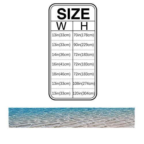 Blue Yellow Cotton Linen Table Runner Dresser Scarf Tropical Sandy Beach Clear Sea Water Non-Slip Burlap Rectangle Table Setting Decor for Wedding Party Holiday Dining Home, 13x70 Inches Long - Image 7