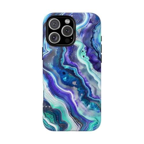 Coque iPhone 16 Pro Max géode bleue pour vos sorties