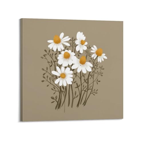 Impression sur toile fleurs botaniques pour habiller un mur vide de chambre