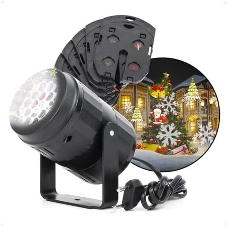 Projetor Led Natalino 3D Refletor Holografico Decorativo Luz De F...