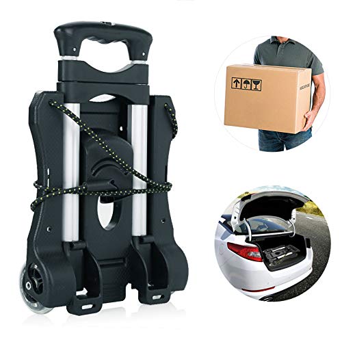 Carretilla plegable portátil con 2 ruedas y capacidad 80 lb miniatura 7
