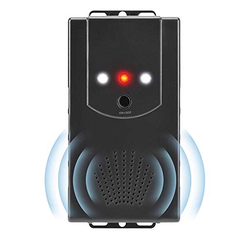 CrazyFire Marderschreck Auto Marderschutz Marderabwehr Marderfrei mit Ultraschall Wechselfrequenz und LED Blitzlichtfunktion Batteriebetrieben 3 in 1 Netzteil für Haus, Carport, Garten, Lagerhaus