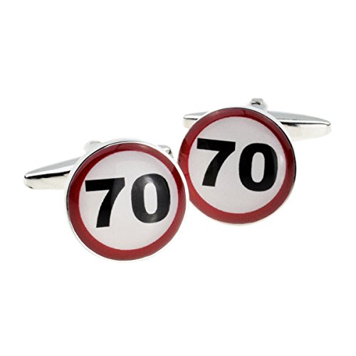 Mancuernillas para hombre 70 Road Sign x2 miniatura 1