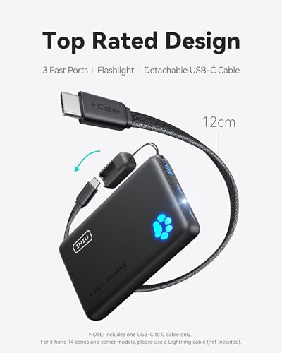 INIU 45W Power Bank, Ultra Slim 10000mAh Portable Charger Fast Charging, Flight-Safe Battery Pack, Mobile Phone Portable Power Banks, Travel Essential for iPhone 17 16 15 Samsung S22 Google iPad etc