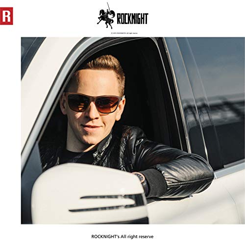 Image of ROCKNIGHT HD Polarized Driving Sunglasses UV400 Protection Lightweight Al-Mg Metal Frame Outdoor Casual 60mm