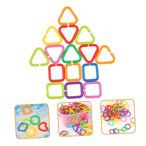 Jouets à anneaux connectés géométriques pour bébé surface lisse