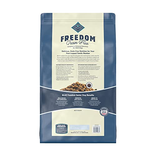 Blue Buffalo Freedom Grain Free Natural Senior Dry Dog Food, Chicken 24-lb Blue Buffalo Freedom Grain Free Natural Senior Dry Dog Food, Chicken 24-lb