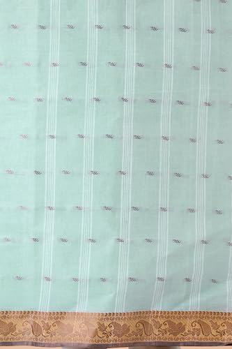Image of Women's Traditional Bengal Tant Pure Cotton Design Border & Butta Tant Saree Without Blouse Piece
