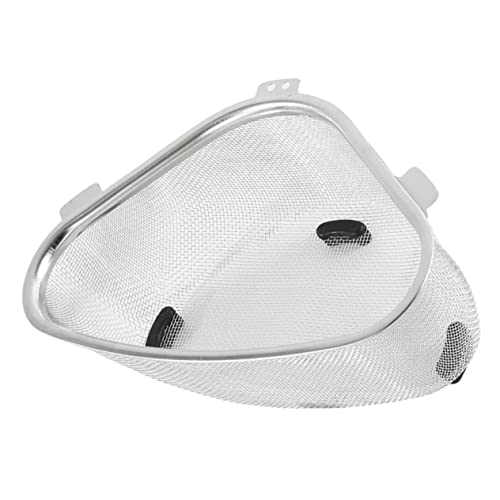 Housoutil Colador De Fregadero De Cocina De Acero Inoxidable Filtro Triangular para Desagüe Colador Multifunción para Alimentos Espacio Ahorro para Cocina Suspendida Pie