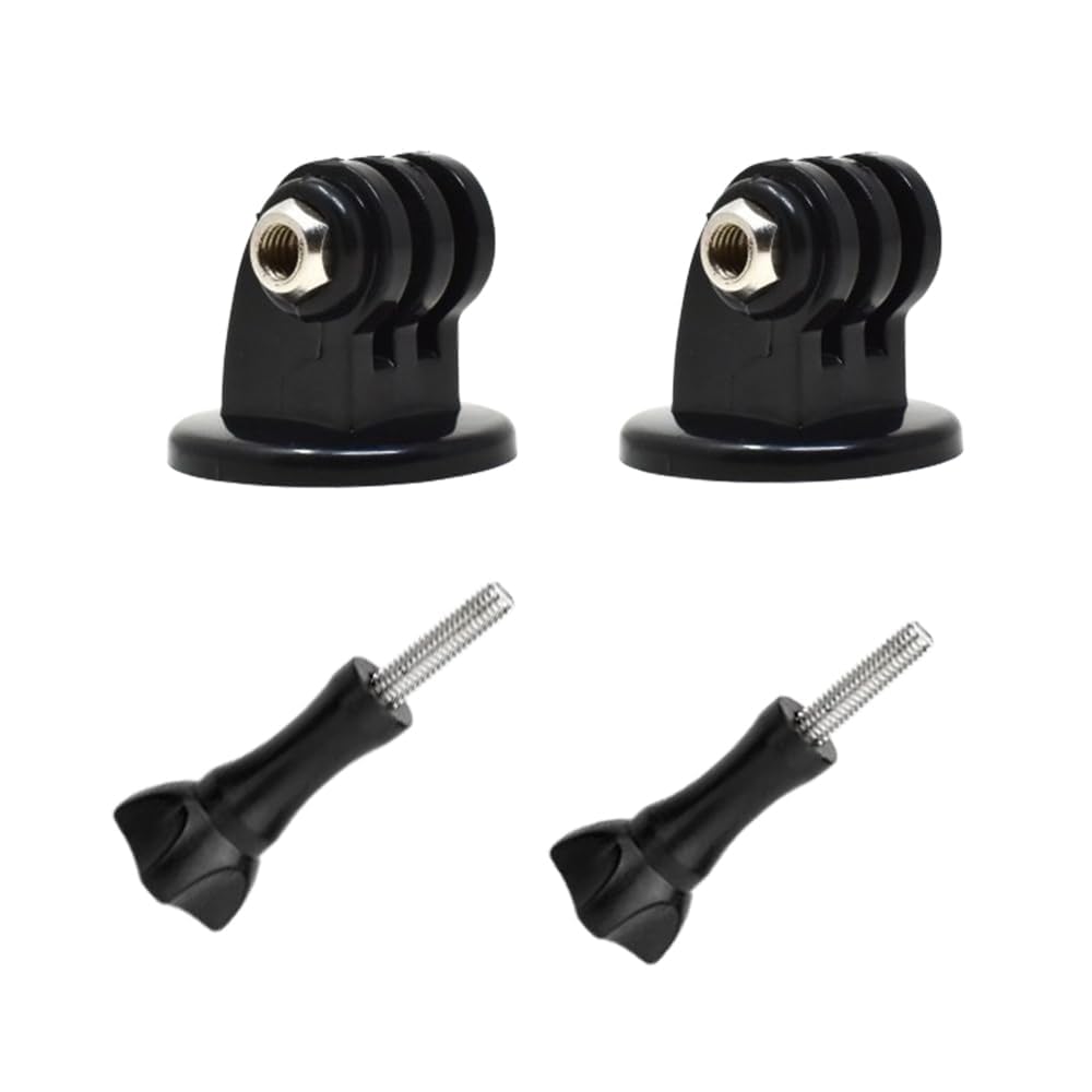 Action Pro Tripod Mount Adapter with Thumb Screw Compatible with GoPro Hero 13/12/11/10/9/8/7/6/5/4, SJCAM, Akaso, DJI Osmo, Insta360 Action Cameras (Pack of 2)