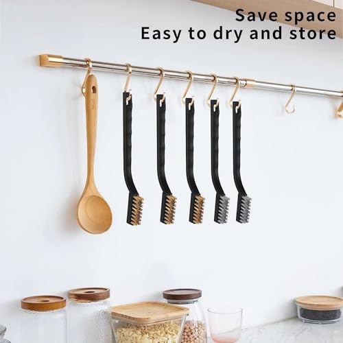 Image of 6-Piece Deep Cleaning Brush Wire Brush Set for Removing Weld Slag Rust Grill Cleaning Paint Scrubbing etc