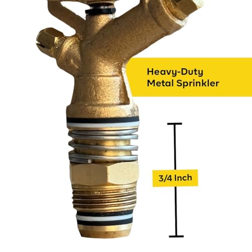 Image of Brass Nozzle Rotating Water Sprinkler for Garden & Agriculture 360 Degree Irrigation 20mm or 3 /4 Inch Pack of 5