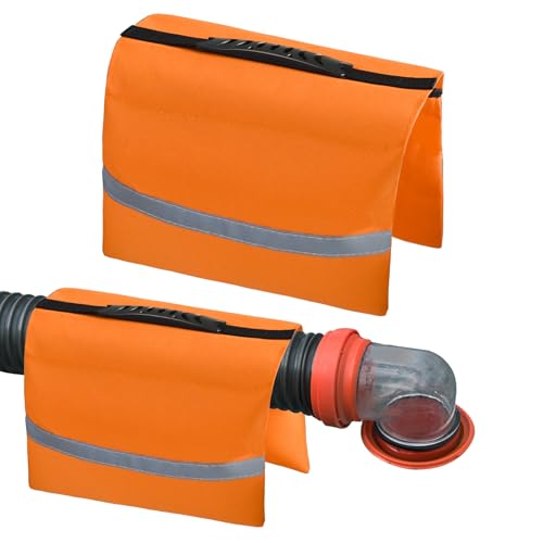 RV Sewer Weight Bag RV Hose Fastening Device with Reflective Strip Portable Septic Hose Weight Bag Support Sewer Hold Down for Camper Trailers Prevent from Accidental Spillage