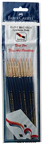 Faber Castell Paint Brush - Synth Hair Round, Size-0 (Pack of 10) (B00PTWLPW6) Amazon Price History, Amazon Price Tracker