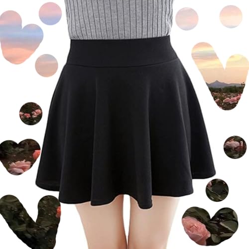 Women's Basic Multi-Function Stretch Lace Casual Mini Skateboard Skirt4