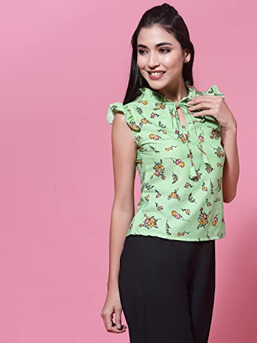 Image of OOMPH! Women's Crepe Floral Relaxed Fit Shirt