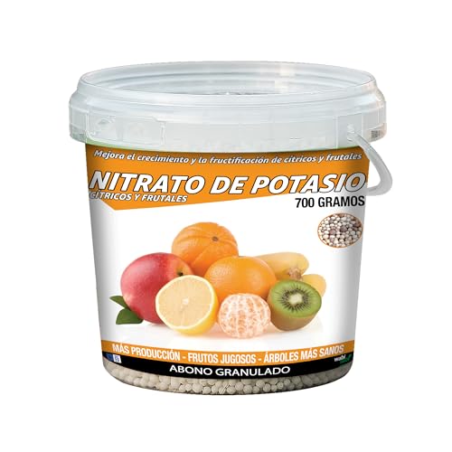 Nitrato de Potasio Puro (KNO3) 13-00-46 Cítricos y Frutales - Potencia el Crecimiento y Maduración de las frutas (700g)