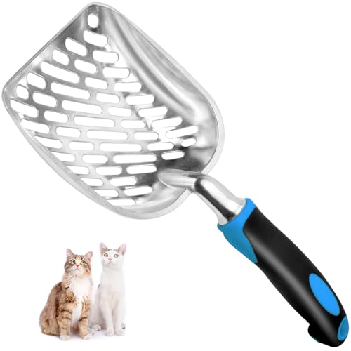 Cat Litter Scoop,Mesh Shovel,Stainless Steel Metal Scoop,Poop Sifting,Mesh Shovel,Suitable for Cat Litter Box(Black) - image 7