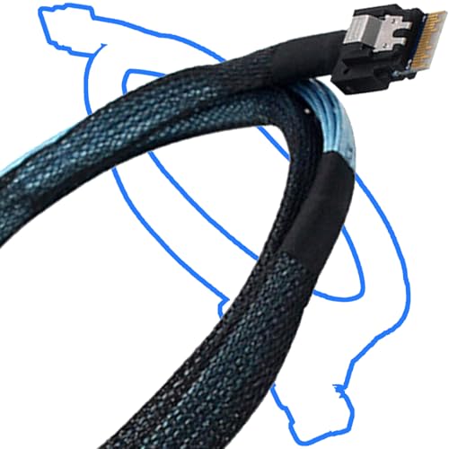 Cable SAS4.0 8654 4I a 7P PCIe4.0 con terminaciones robustas para sistemas críticos 6