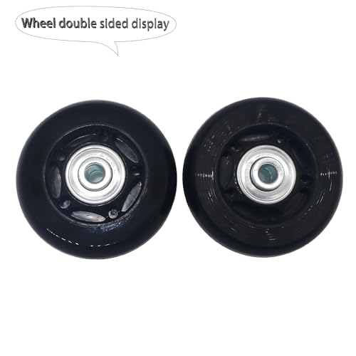 YongXuan Kit de rodas de reposição para mala resistente ao desgaste mudo (60 mm × 18 mm)
