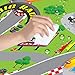 Rollmatz Kids Play Mat - Versatile Waterproof Children’s Playmat for Boys & Girls Bedrooms & Playrooms - Great for Playing with Toys - Indoor & Outdoor Use - Large Size 79” x 47'' - Car Racing Design