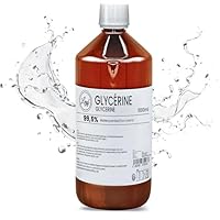 Leyf 1000 ml Glycerin E422, Perfekt für DIY, Pharmaqualität 99,5% Reinheit, Lebensmittelqualität, Raw Material VG, Rein, Vegan, Ph. Eur/USP