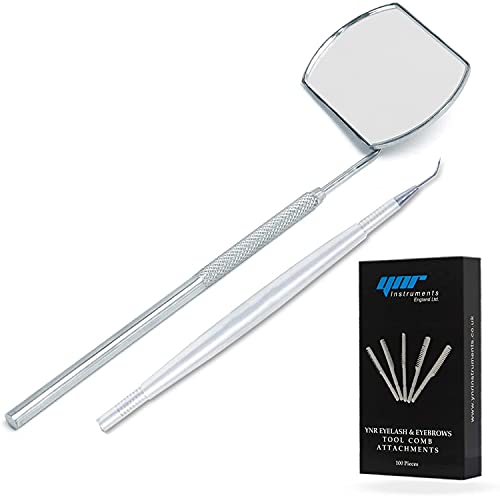 Eyelash Mirror Tweezes Eye Lash Lashes Lifting Lifter Perm Separating Comb Tools (Eyelash Set of 3)