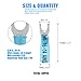 Glarks 50pcs 16-14 Gauge #10 Heat Shrink Fork Connectors Electrical Insulated Fork Crimp Terminals Connectors Assortment Kit (Blue)